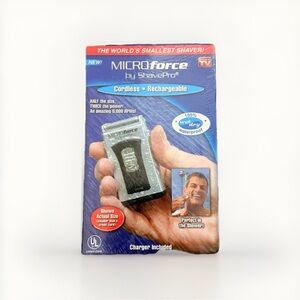 MicroForce by Cordless Rechargeable Shaver - Black